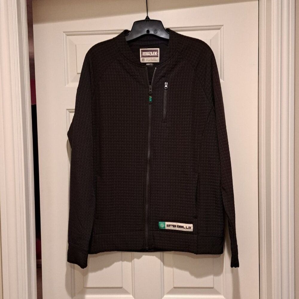 Super Bowl LIX Staff Gear Zip Jacket Men's Large Black NFL Football Official